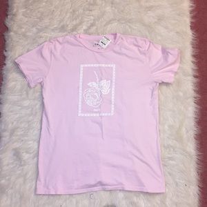 Obey Nobodys Flower Pink T-Shirt